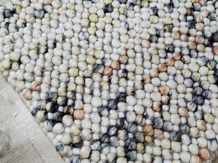 Pebbles Sienna Cloud Hand Woven Wool Rug