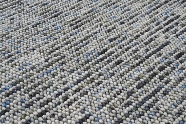 Pebbles Hand-Woven wool Oasis Multi colour Rug