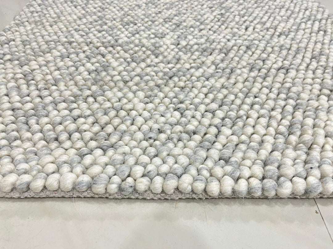 Pebbles ICY Blue RUG 80% WOOL AND 20% COTTON