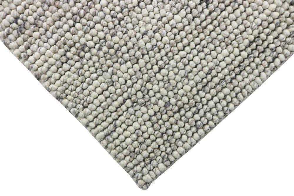 Pebbles Stony Path Hand Woven Wool and Cotton Blend Rug - Luxurious Rugs