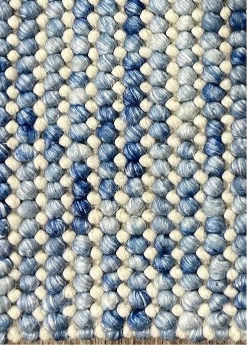 Pebbles Blue Horizon Hand Woven Wool Rug