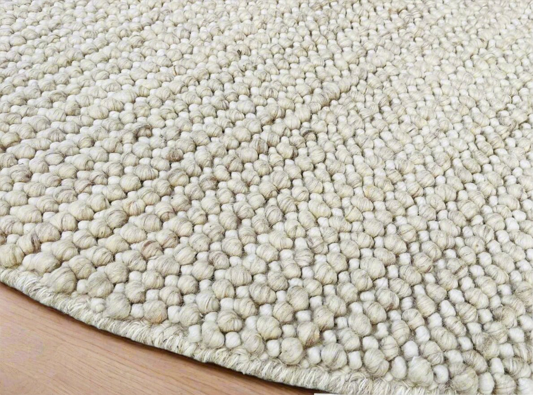 Pebbles Cherry Dune Hand-Woven wool Rug