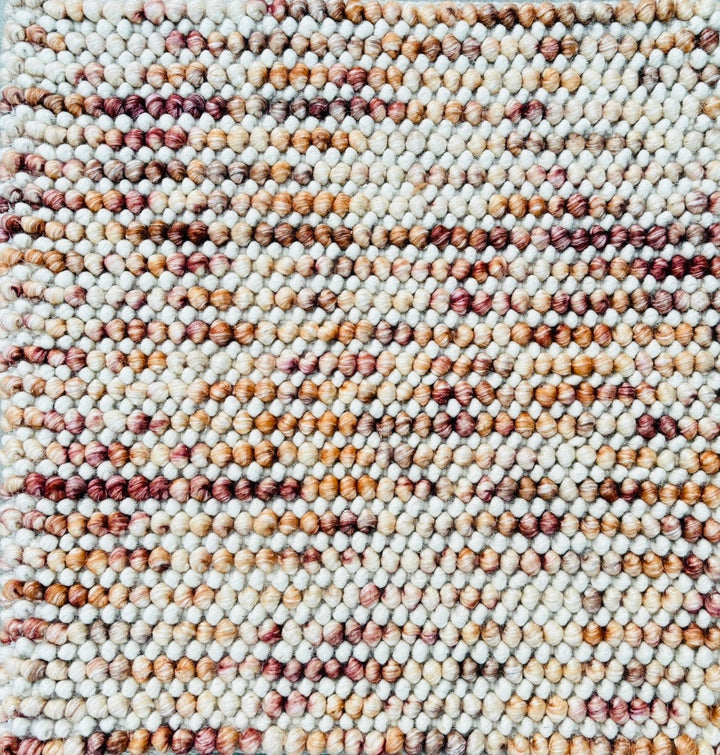 Pebbles Blush Hand Woven Wool Rug