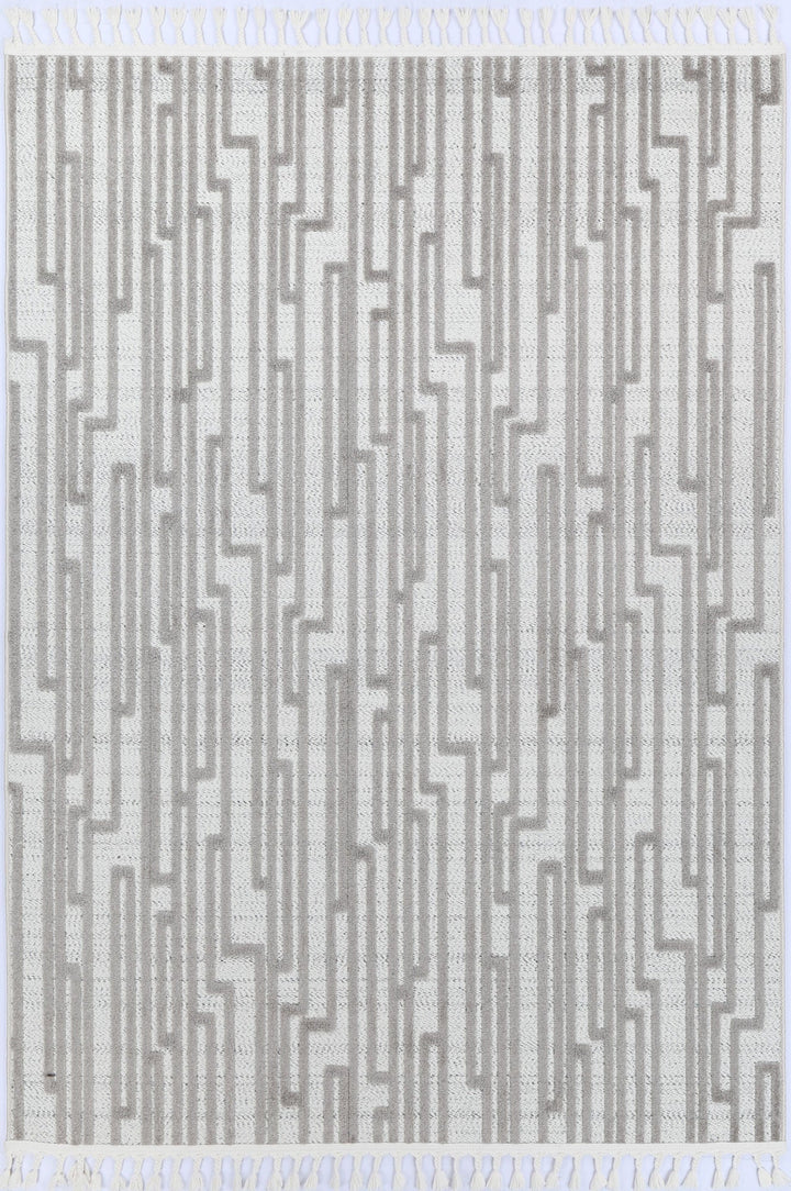 Ares Naxos Geometric Beige and Taupe Rug