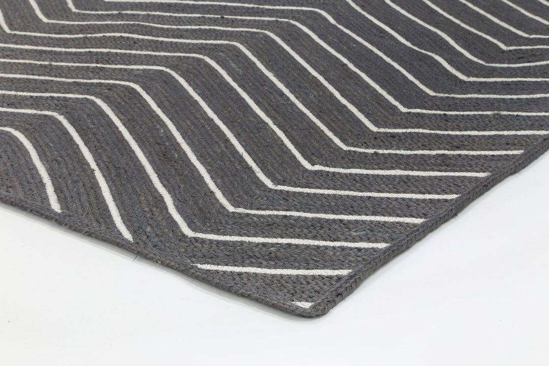 Artisan Grey Chevron Rug