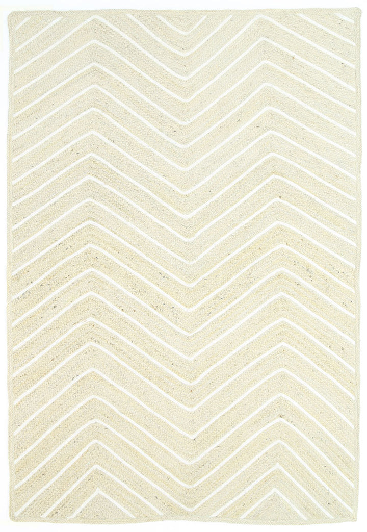 Artisan Light Beige Chevron Rug