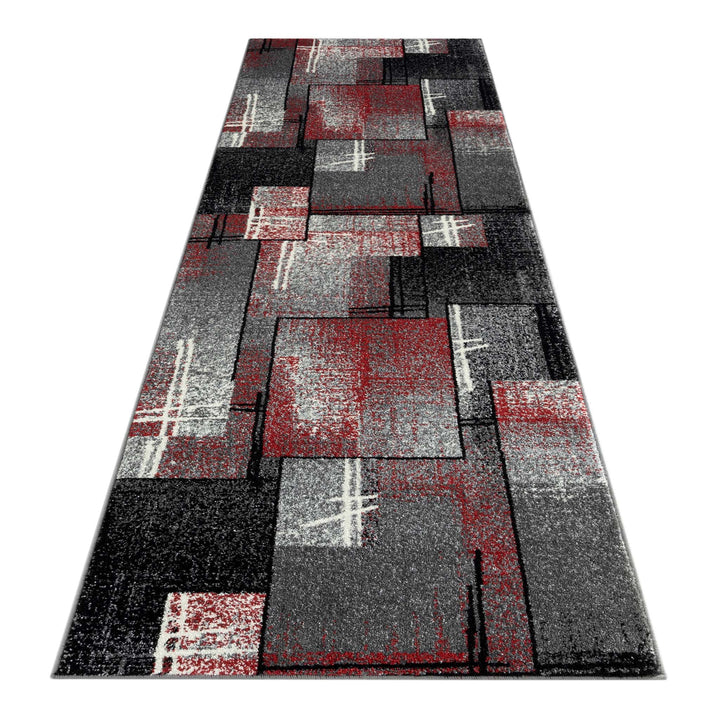 Linden 754 Red Hallway Runner