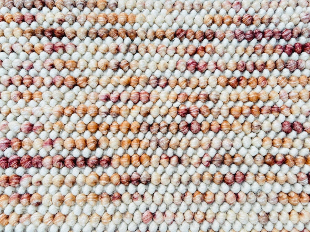 Pebbles Blush Hand Woven Wool Rug