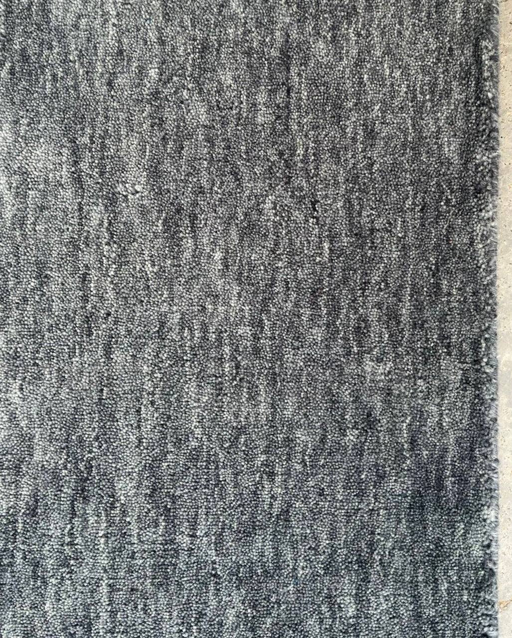 Dazzle Slate Mist Color Handloom Knotted Rug 100% Pure Wool