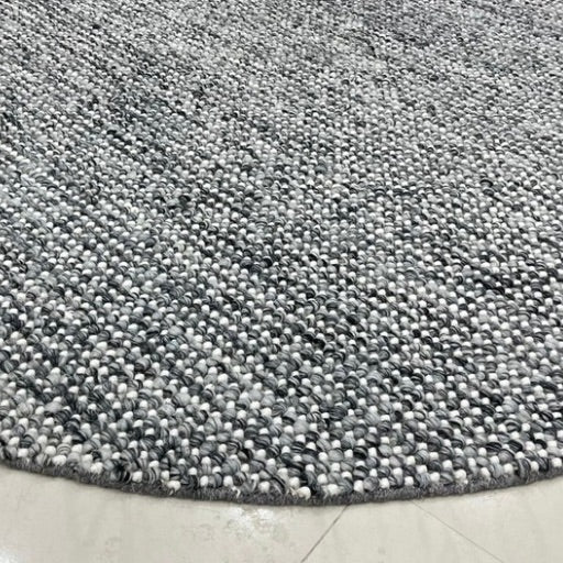 Pebbles Hand-Woven wool Slate Grey Colour Rug