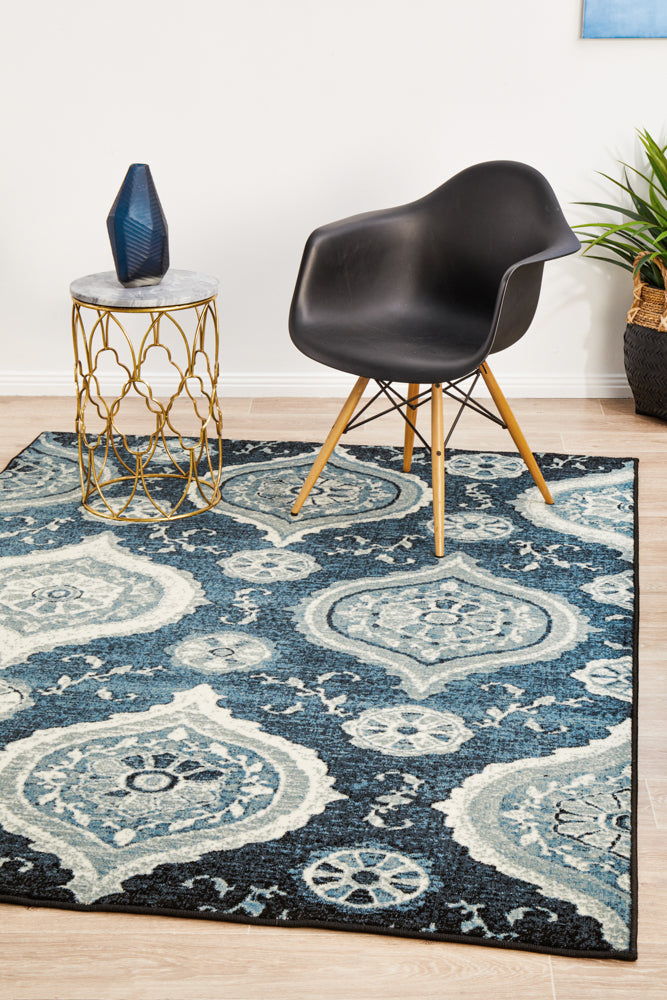 Calypso Collection 6103 Navy Rug