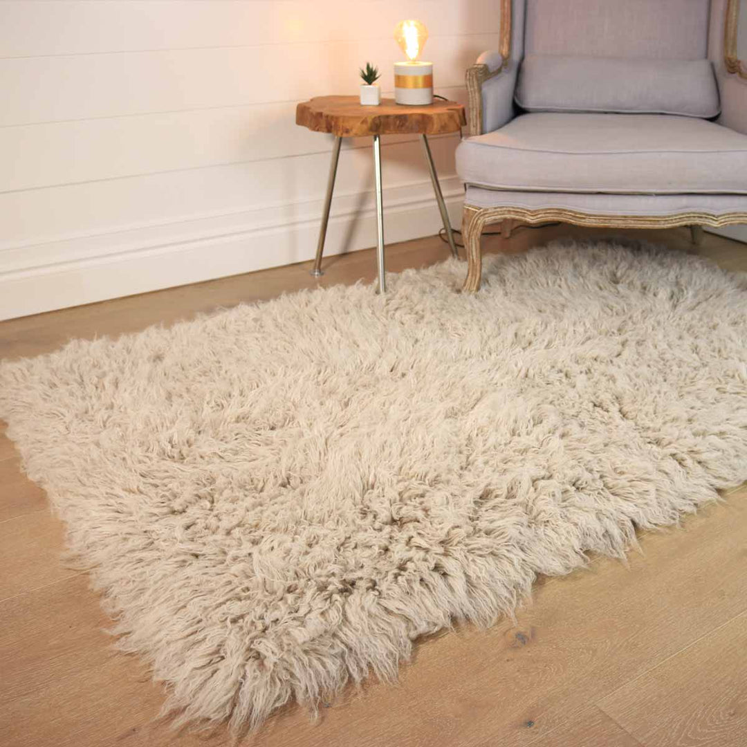 Flokati Cinnamon Rug 100% New Zealand Wool