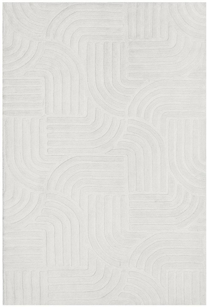 DARREN PALMER ZEN WHITE - Luxurious Rugs