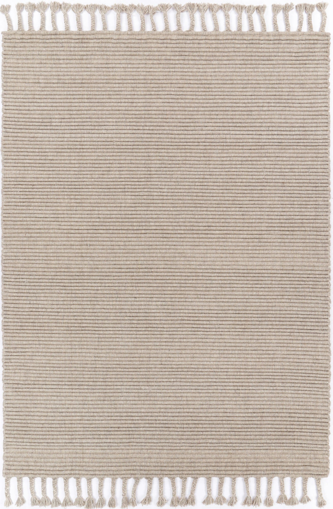 Goa Textured Wool Blend Ash Rug