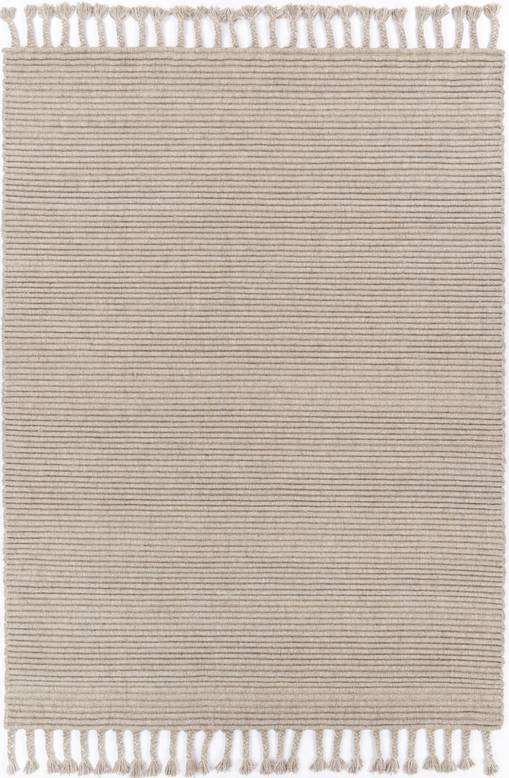 Goa Textured Wool Blend Ash Rug