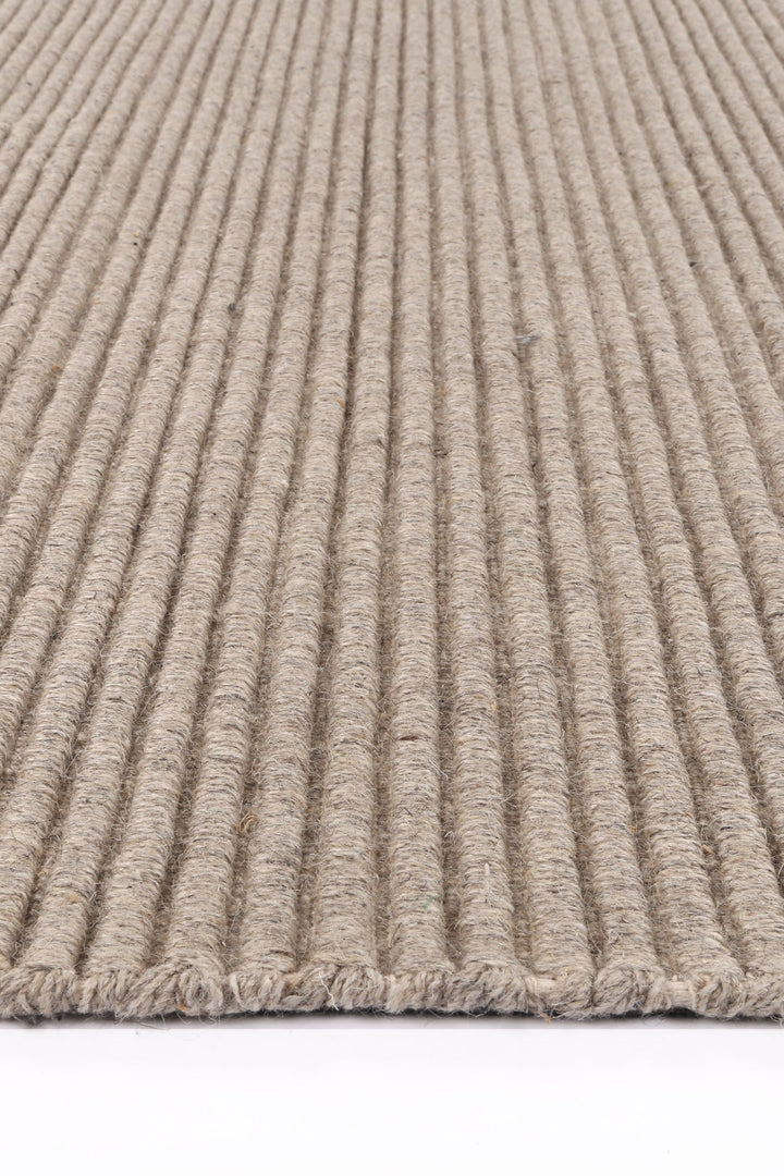 Goa Textured Wool Blend Ash Rug