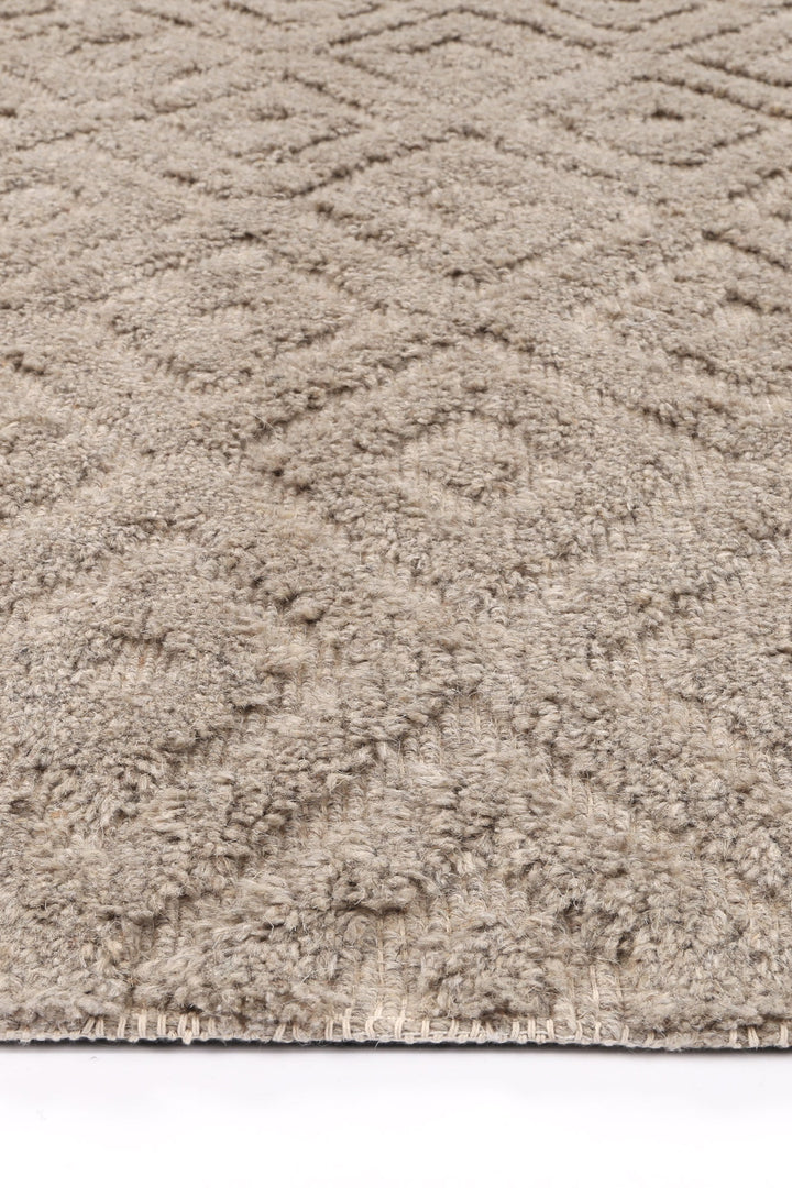 Goa Diamond Wool Blend Ash Rug