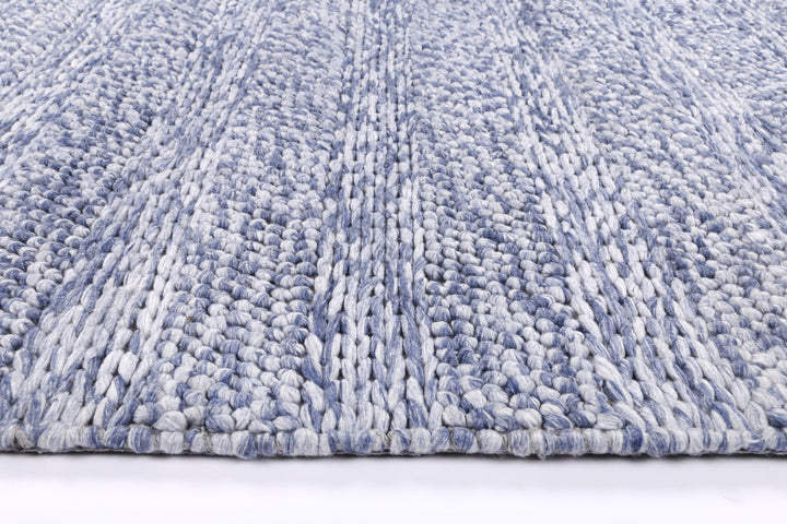 Harlow Ringlets Blue Wool Blend Rug