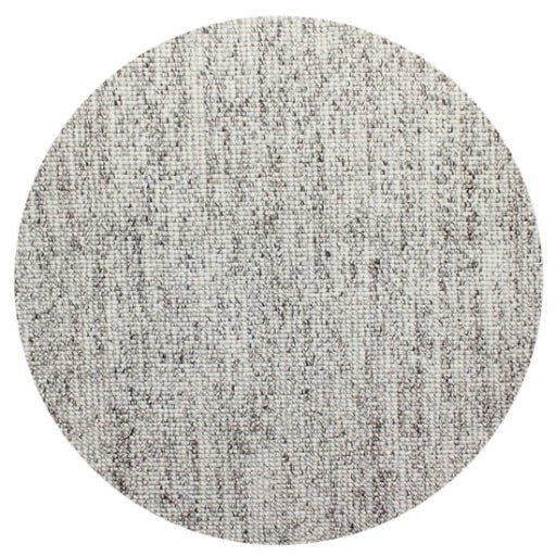Pebbles Hand-Woven wool ice Ivory white Grey colour Rug