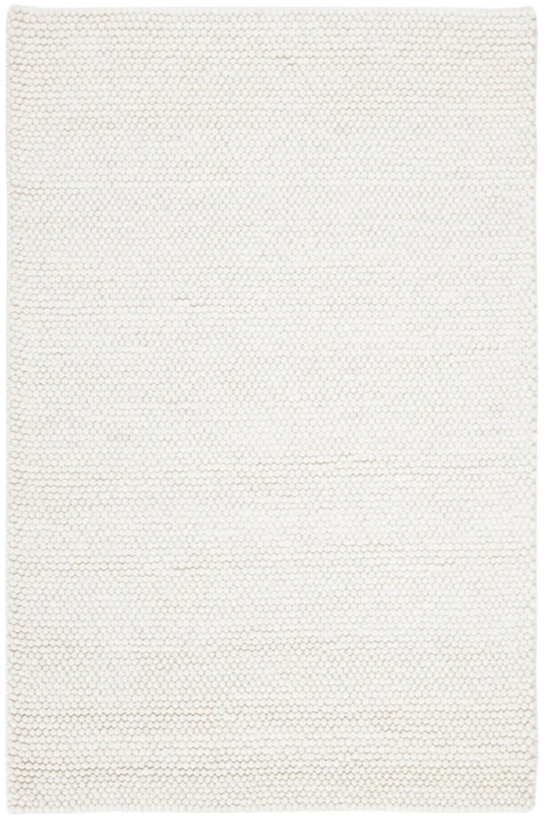 Pebbles White Hand Woven Wool Rug