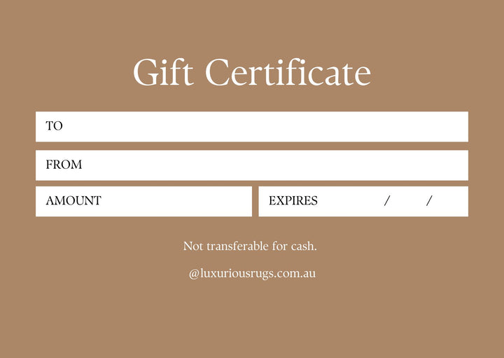 Luxurious Rugs Gift Card