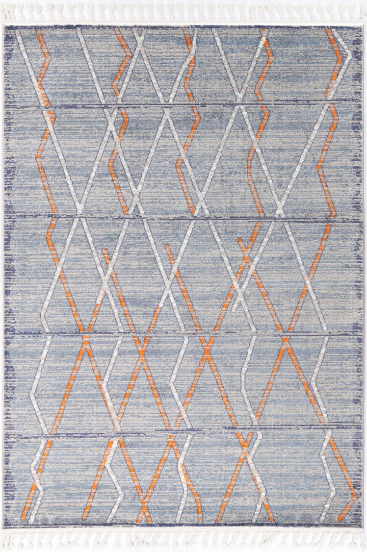 Inca Catarpe Blue Contemporary Rug