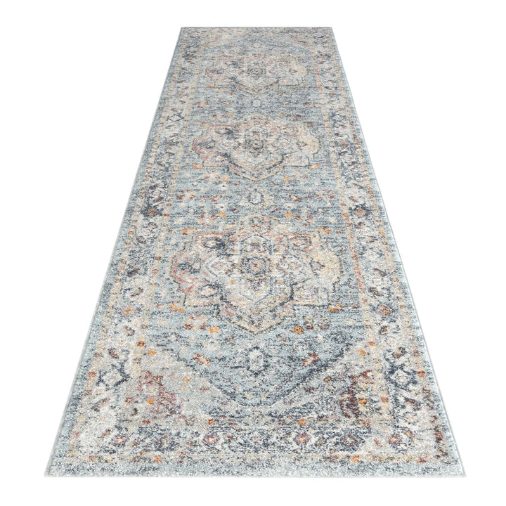 Nina 7404 Blue Hallway Runner