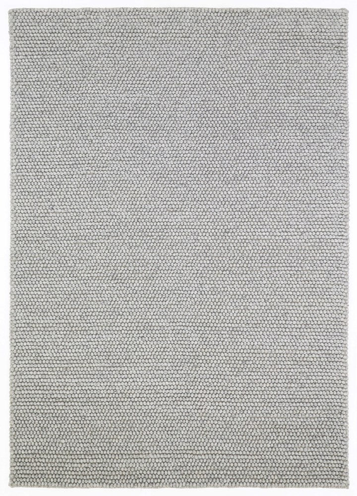 Nirvana Silver Hand Woven Wool and Cotton Blend Rug