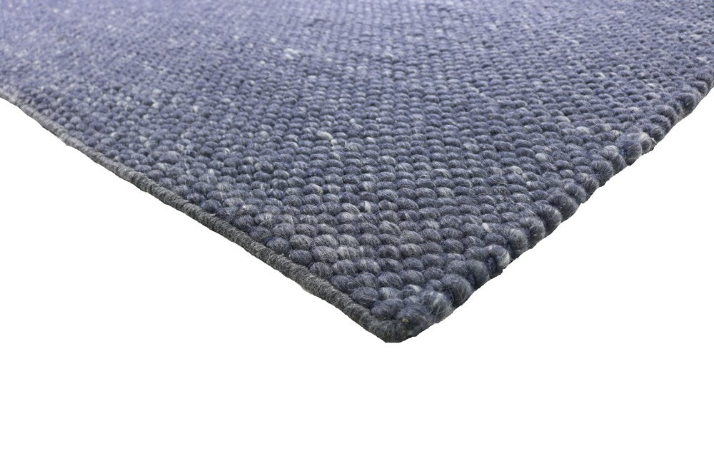 Oasis - NAVY Color Hand Woven Wool Rug