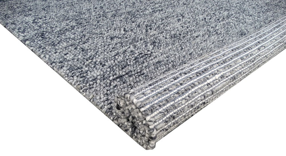 Pebbles Flint Hand Woven Wool and Cotton Blend Rug