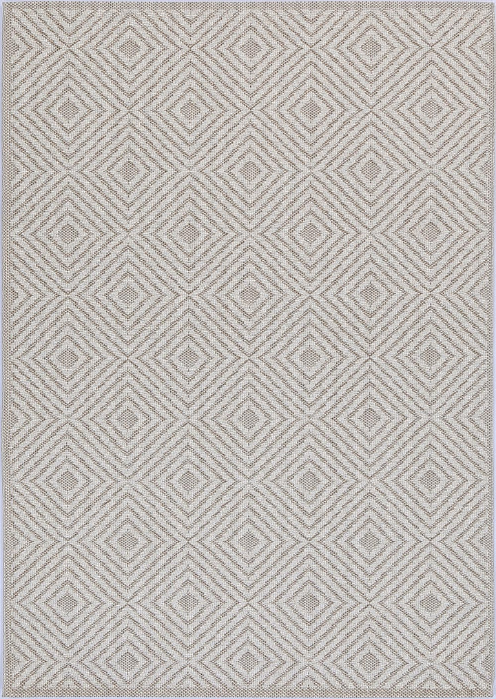 Vanuatu Wickham Beige Geometric Flatweave Rug