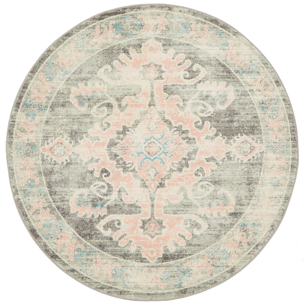 Avenue 701 Grey Round Rug