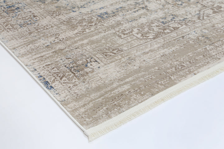 Bohemian Paradise Medalion Beige Blue Rug