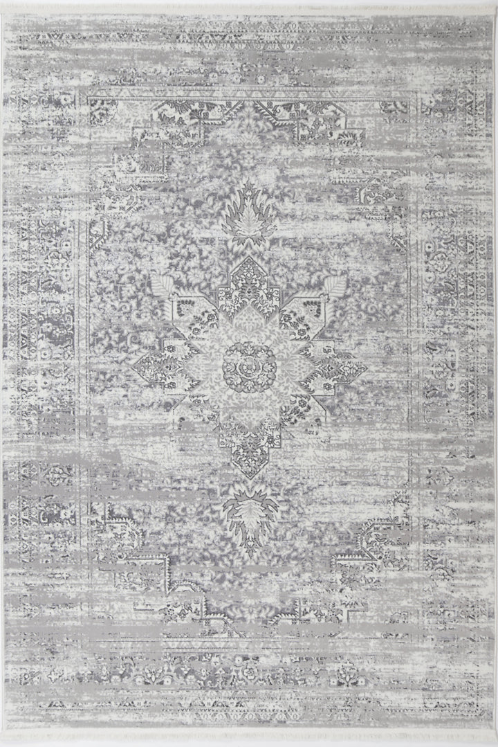 Bohemian Paradise Medalion Grey Rug