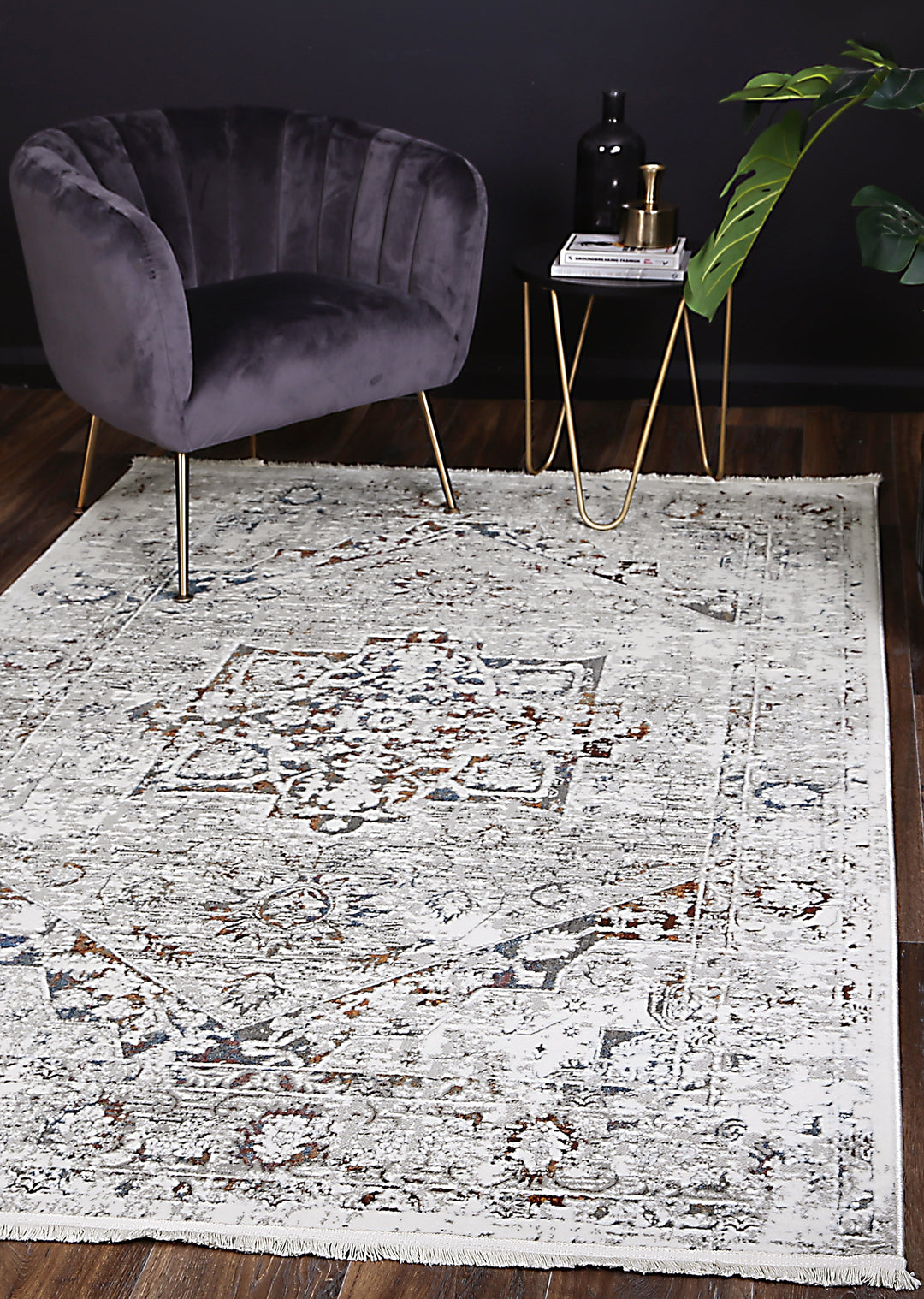 Bohemian Paradise Classic Vintage Grey Multi Rug