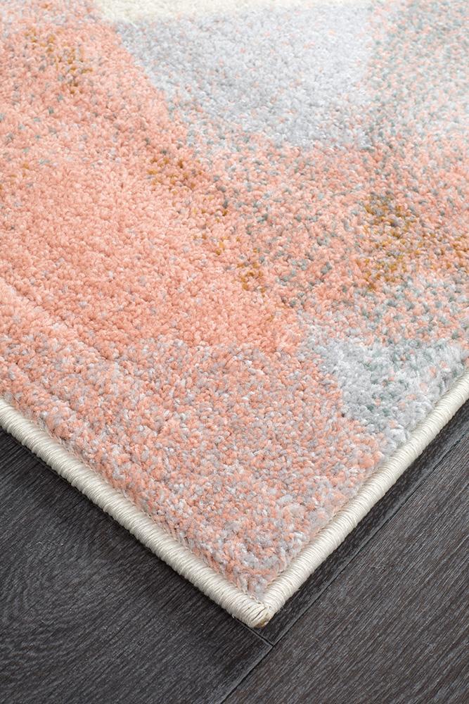 Dimensions Divinity Shatter Blush Modern Runner Rug