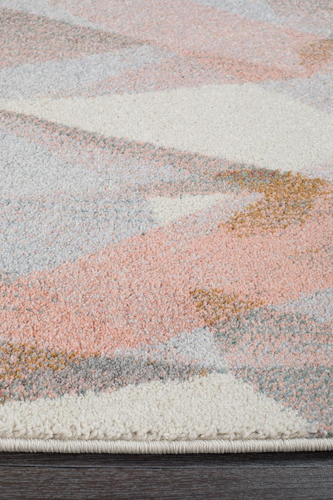 Dimensions Divinity Shatter Blush Modern Runner Rug