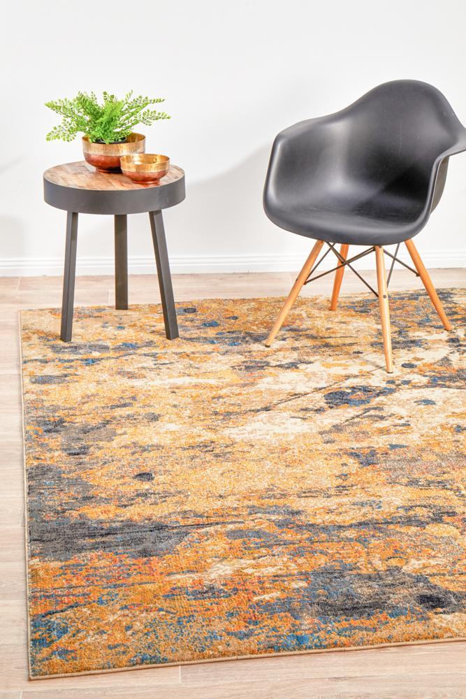 Dreamscape Tribute Modern Rust Rug