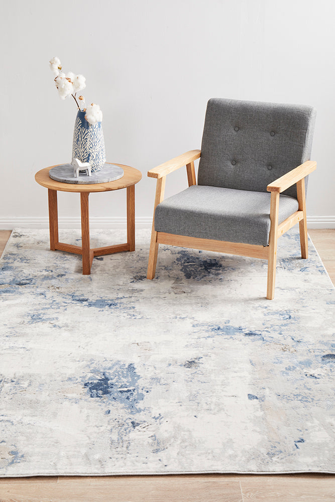 Emotion 33 Navy Modern floor Rug