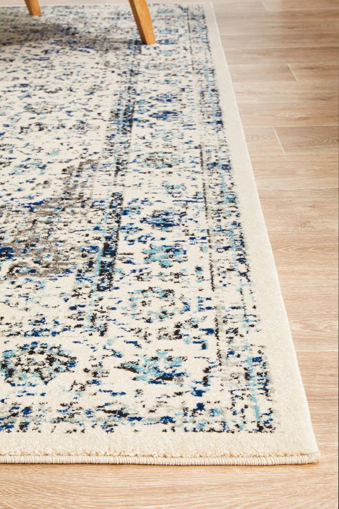 Evoke Mist White Transitional Rug