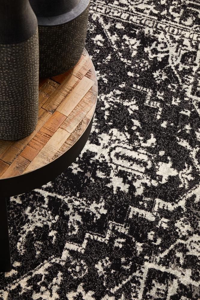 Evoke Scape Charcoal Transitional Rug