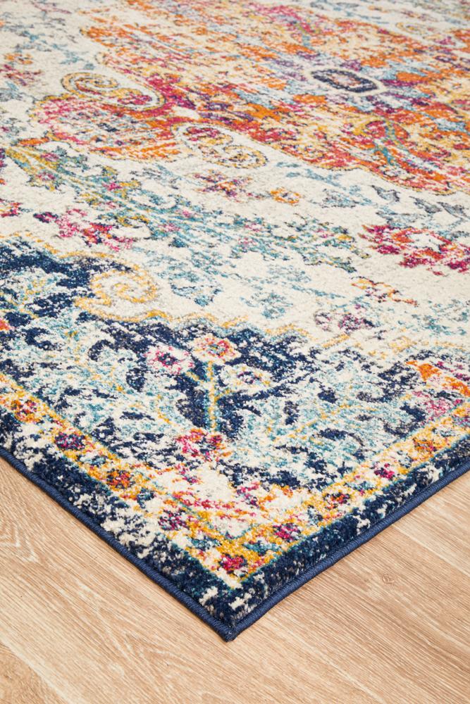 Evoke Carnival White Transitional Rug