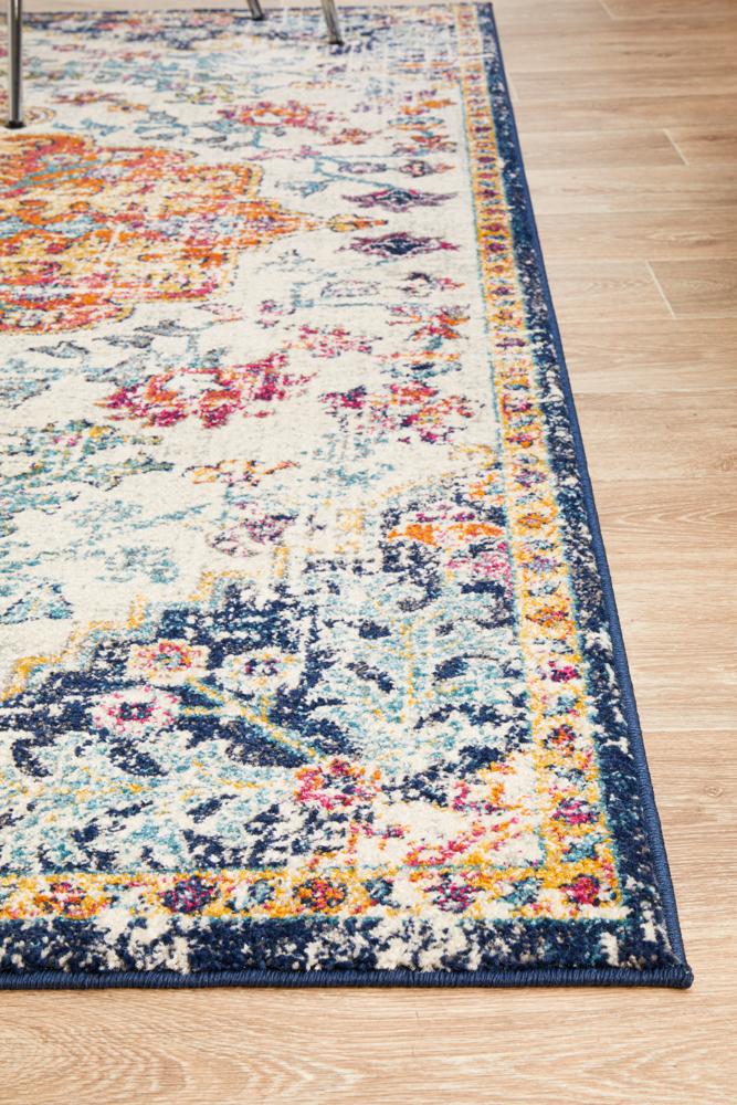 Evoke Carnival White Transitional Rug