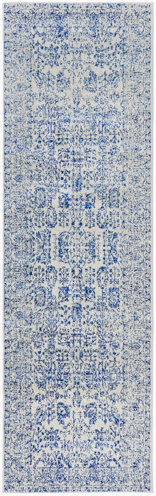 Evoke Frost Blue Transitional Runner Rug