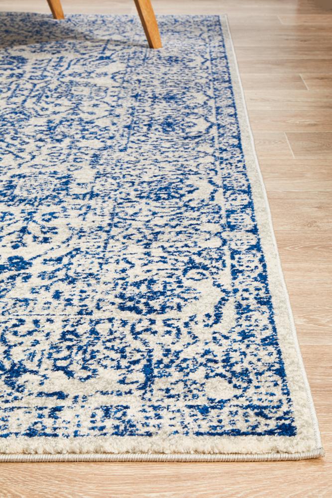 Evoke Frost Blue Transitional Rug