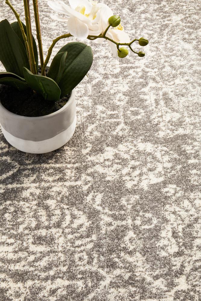 Evoke Homage Grey Transitional Round Rug