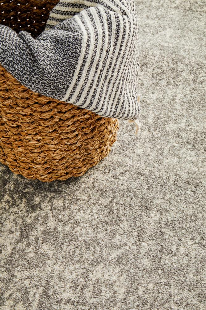 Evoke Homage Grey Transitional Runner Rug