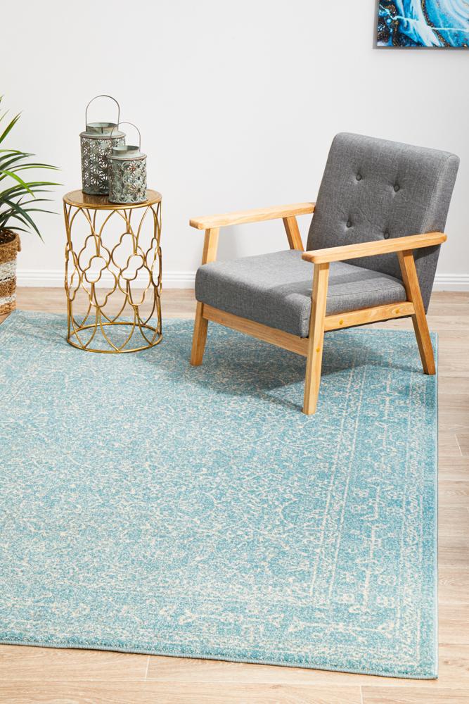 Evoke Depth Blue Transitional Rug