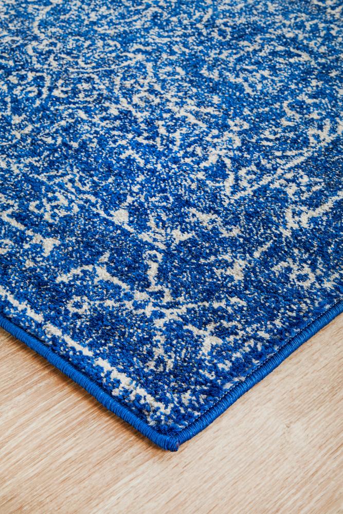 Evoke Artist Navy Transitional Runner Rug