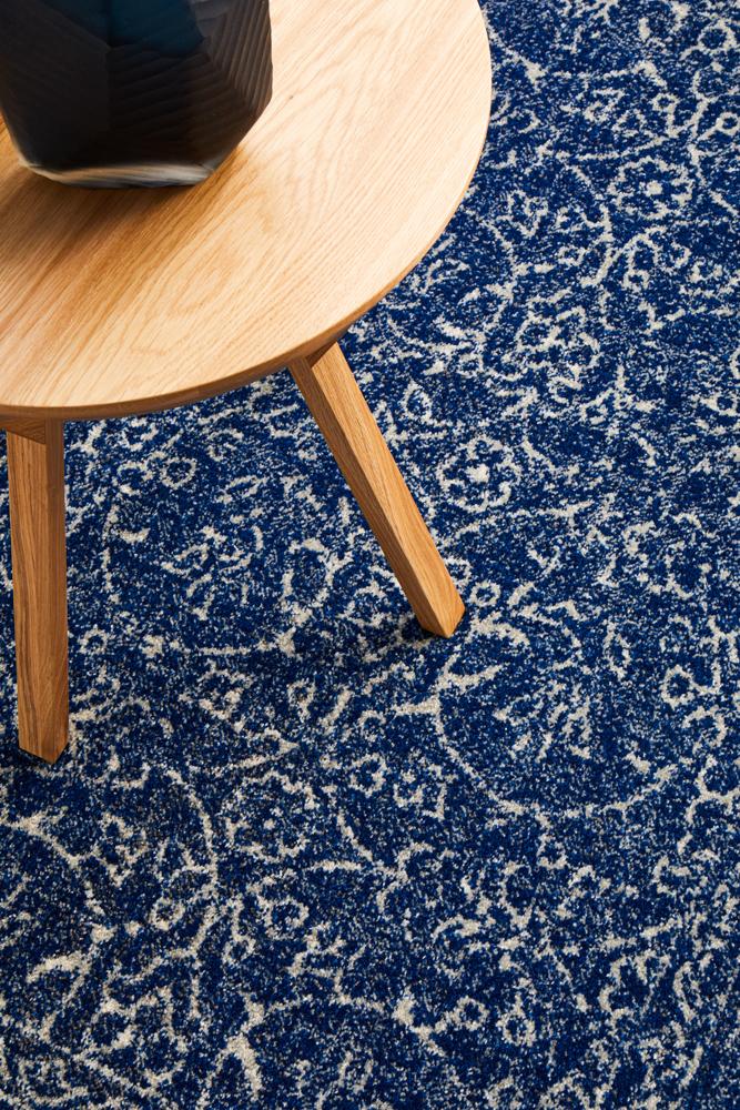 Evoke Artist Navy Transitional Rug